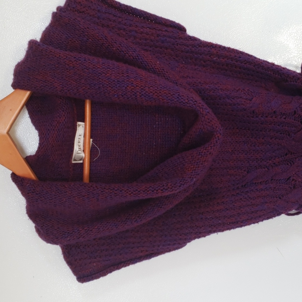 Belted tunic sweater